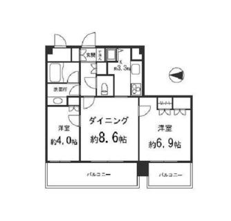 東京都台東区東上野２丁目 賃貸マンション 2LDK