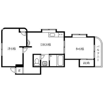 東京都北区岩淵町 賃貸マンション 2DK