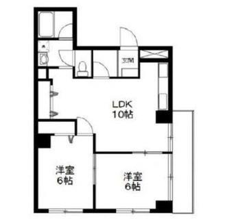 東京都北区岩淵町 賃貸マンション 2LDK